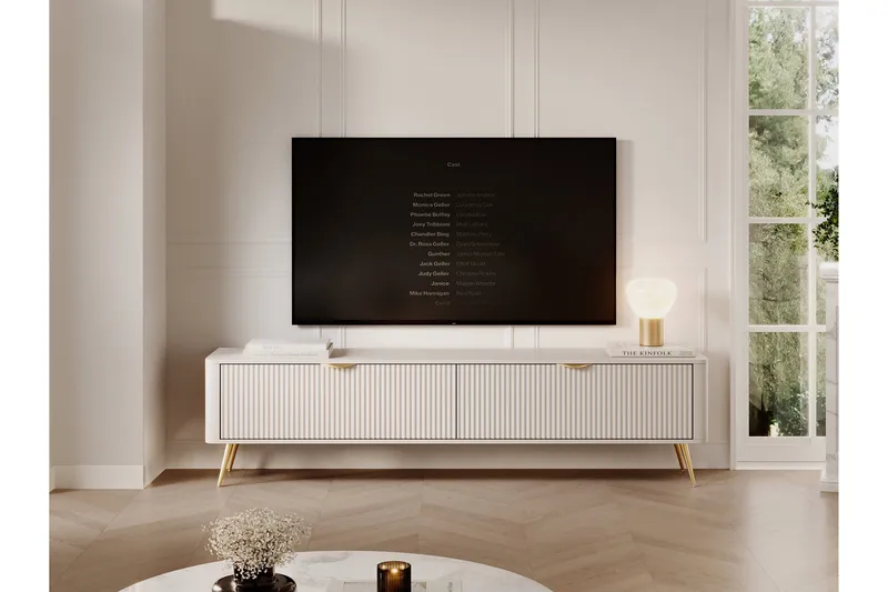 Forba Tv-taso 200 cm - Beige - Huonekalut - TV- & Mediakalusteet - Tv taso & Mediataso