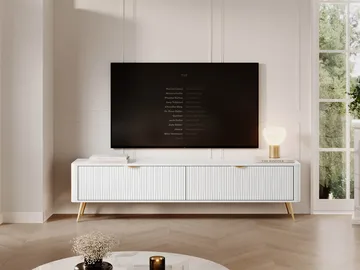Forba-tv-taso 200 cm - valkoinen - Huonekalut - TV- & Mediakalusteet - Tv taso & Mediataso
