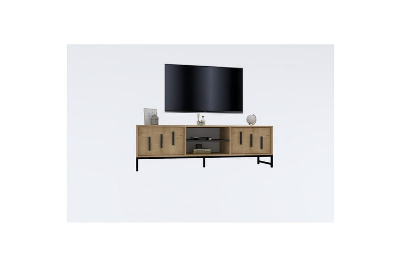 Form-TV-taso 160 cm - Luonnollinen - Huonekalut - TV- & Mediakalusteet - Tv taso & Mediataso