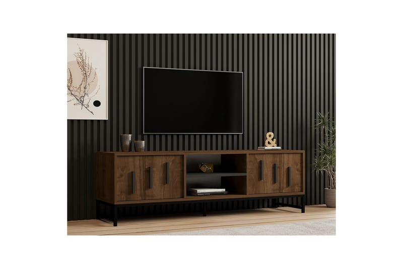 Form-TV-taso 160 cm - Ruskea - Huonekalut - TV- & Mediakalusteet - Tv taso & Mediataso