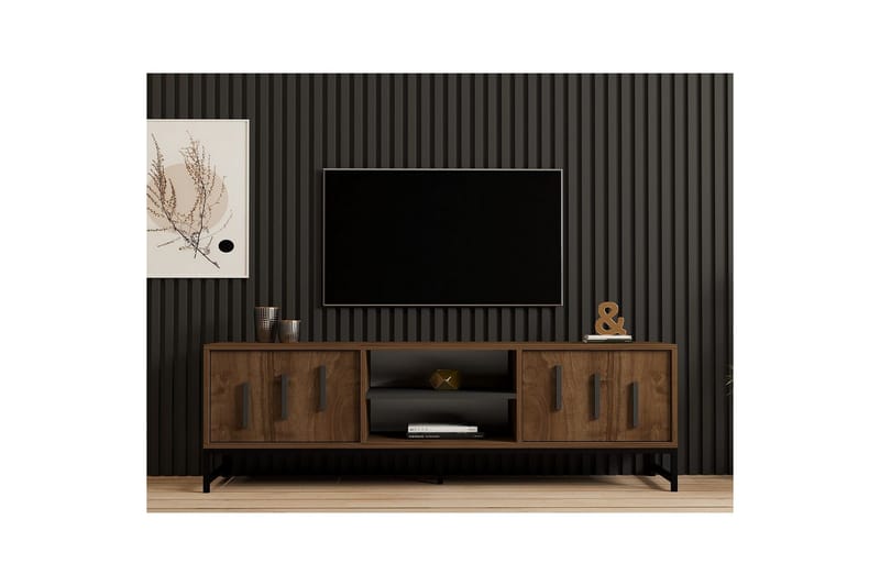 Form-TV-taso 160 cm - Ruskea - Huonekalut - TV- & Mediakalusteet - Tv taso & Mediataso