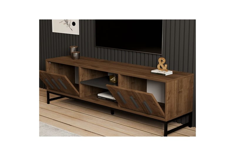 Form-TV-taso 160 cm - Ruskea - Huonekalut - TV- & Mediakalusteet - Tv taso & Mediataso