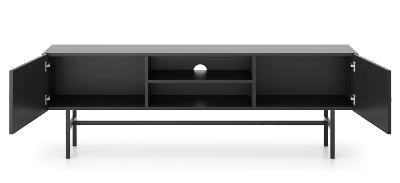 Francisca TV-taso 155 cm - Musta - Huonekalut - TV- & Mediakalusteet - Tv taso & Mediataso