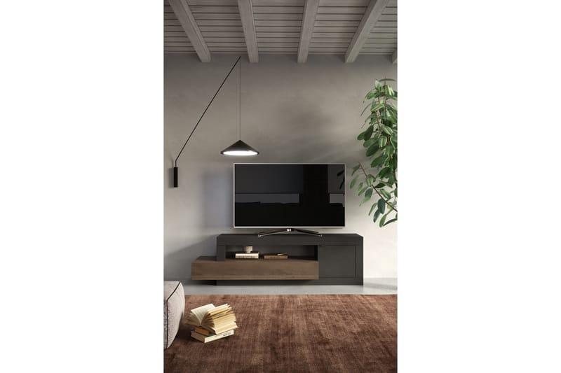 Freedom TV-taso 159x42 cm - Mustanruskea - Huonekalut - TV- & Mediakalusteet - Tv taso & Mediataso