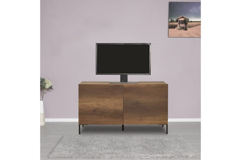 Galnor TV-taso 120 cm - Keskisävyinen puu - Huonekalut - TV- & Mediakalusteet - Tv taso & Mediataso