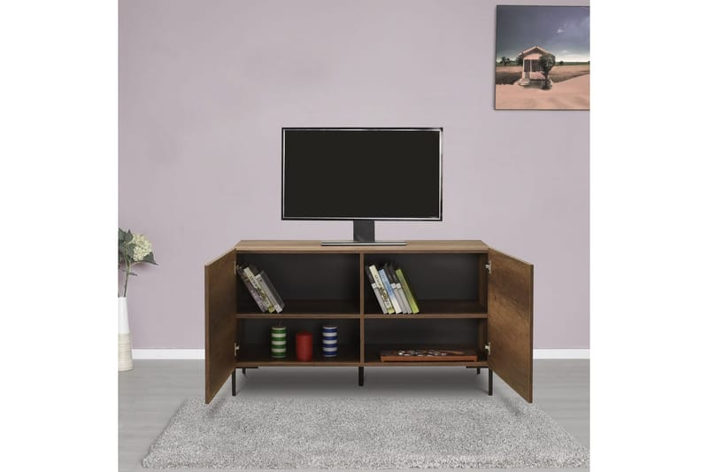 Galnor TV-taso 120 cm - Keskisävyinen puu - Huonekalut - TV- & Mediakalusteet - Tv taso & Mediataso