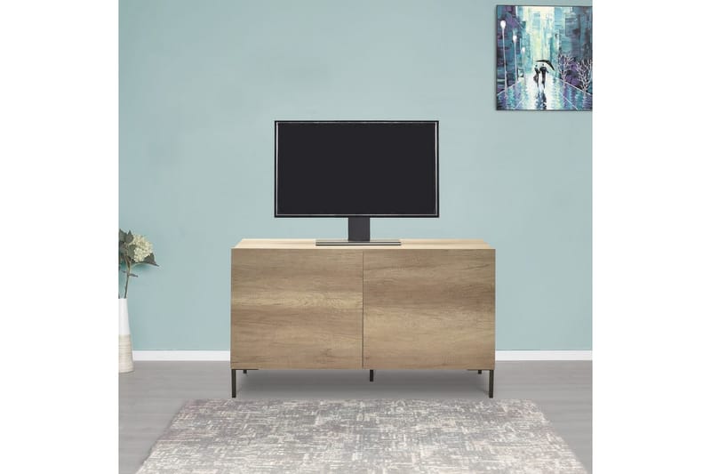 Galnor TV-taso 120 cm - Ruskeanharmaa - Huonekalut - TV- & Mediakalusteet - Tv taso & Mediataso