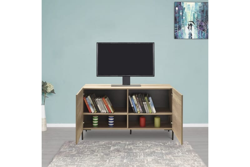 Galnor TV-taso 120 cm - Ruskeanharmaa - Huonekalut - TV- & Mediakalusteet - Tv taso & Mediataso