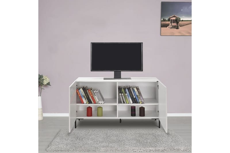 Galnor TV-taso 120 cm - Valkoinen - Huonekalut - TV- & Mediakalusteet - Tv taso & Mediataso