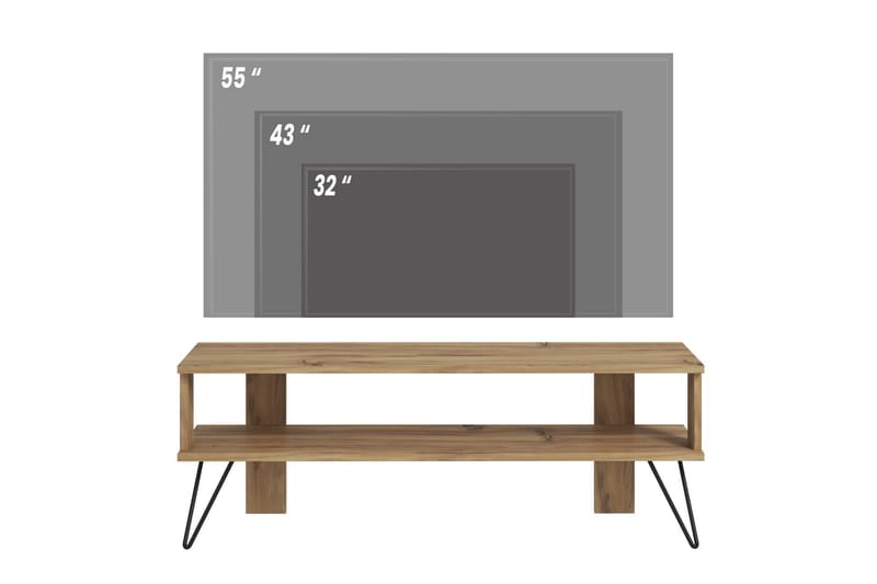 Greger TV-taso 120 cm - Tammi - Huonekalut - TV- & Mediakalusteet - Tv taso & Mediataso