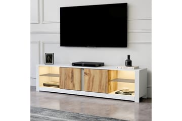 Griselda tv-taso 180 cm tammi - Valkoinen - Huonekalut - TV- & Mediakalusteet - Tv taso & Mediataso