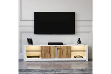 Griselda tv-taso 180 cm tammi - Valkoinen - Huonekalut - TV- & Mediakalusteet - Tv taso & Mediataso
