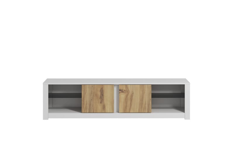 Griselda TV-taso 180 cm - Valkoinen/Tammi - Huonekalut - TV- & Mediakalusteet - Tv taso & Mediataso