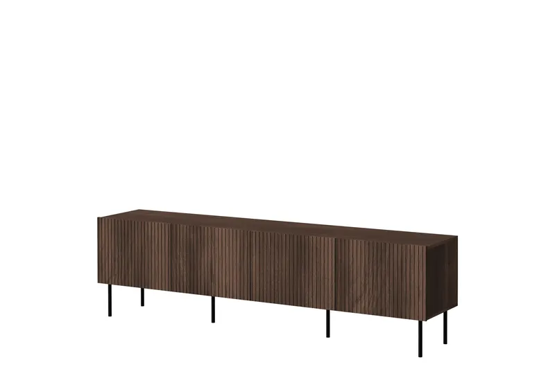 Hammarstrand TV-taso säilytystilalla 201 cm, Pähkinäpuu