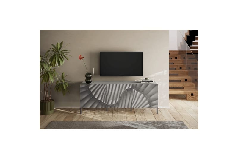 Hawell TV-taso 181 cm - Harmaa - Huonekalut - TV- & Mediakalusteet - Tv taso & Mediataso