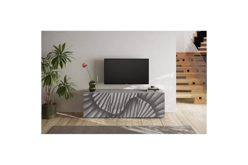 Hawell TV-taso 181 cm - Harmaa - Huonekalut - TV- & Mediakalusteet - Tv taso & Mediataso