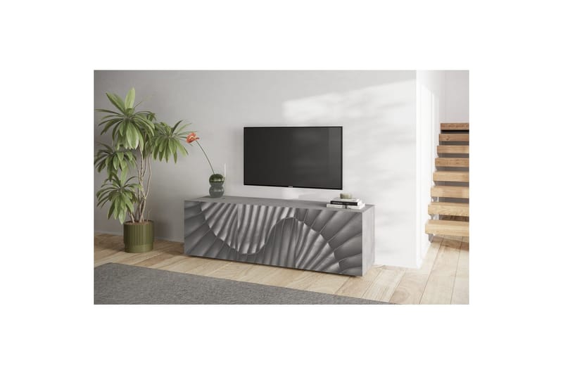 Hawell TV-taso 181 cm - Harmaa - Huonekalut - TV- & Mediakalusteet - Tv taso & Mediataso