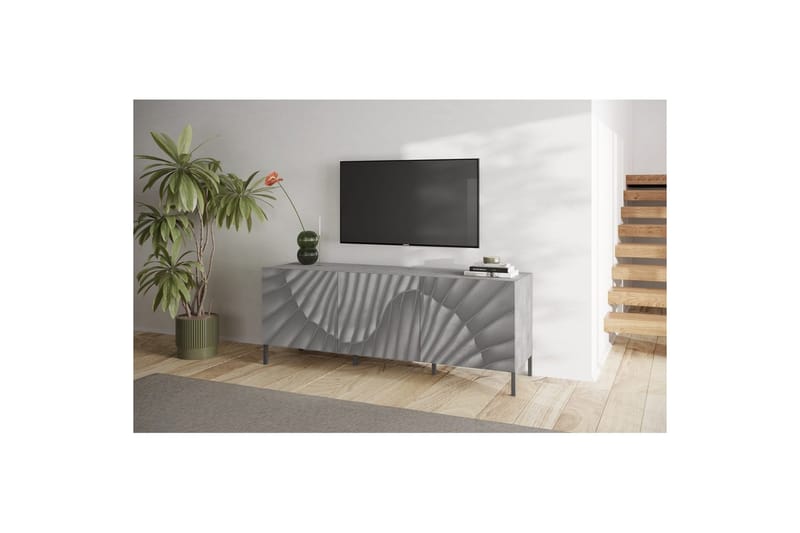 Hawell TV-taso 181 cm - Harmaa - Huonekalut - TV- & Mediakalusteet - Tv taso & Mediataso