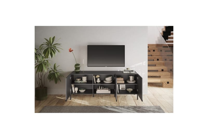 Hawell TV-taso 181 cm - Tumma harmaa - Huonekalut - TV- & Mediakalusteet - Tv taso & Mediataso