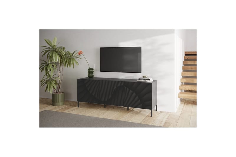 Hawell TV-taso 181 cm - Tumma harmaa - Huonekalut - TV- & Mediakalusteet - Tv taso & Mediataso