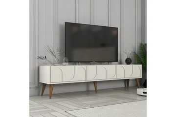 Hazim Tv-taso 180 cm - Kerma/Pähkinäpuu - Huonekalut - TV- & Mediakalusteet - Tv taso & Mediataso