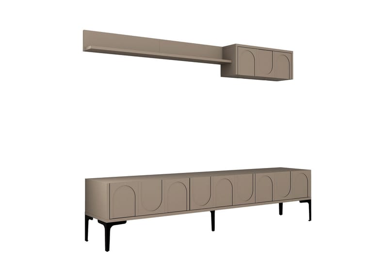 Hazim Tv-taso 180 cm, Musta