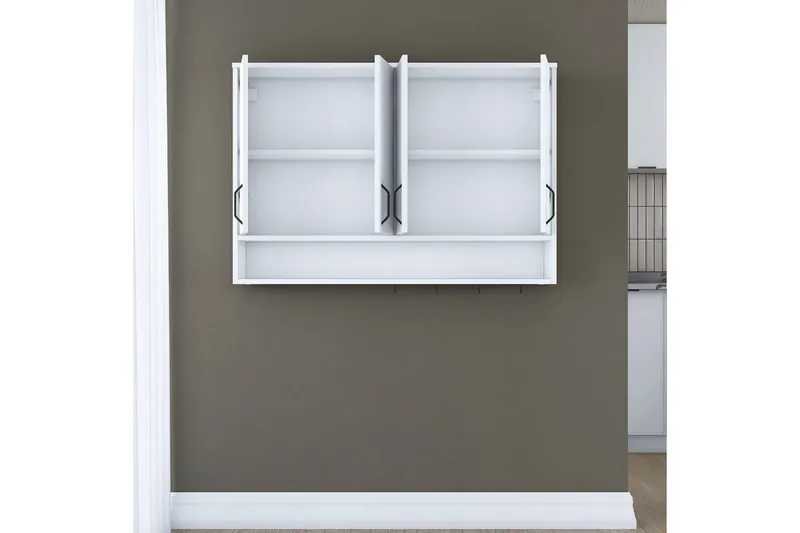 Heba TV-kaappi 120 cm - Valkoinen - Talo & remontointi - Keittiö & kylpyhuone - Keittiö & kodinhoitohuone - Keittiön sisustus - Keittiökaappi