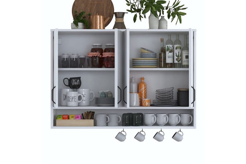 Heba TV-kaappi 120 cm - Valkoinen - Huonekalut - TV- & Mediakalusteet - TV-kaappi