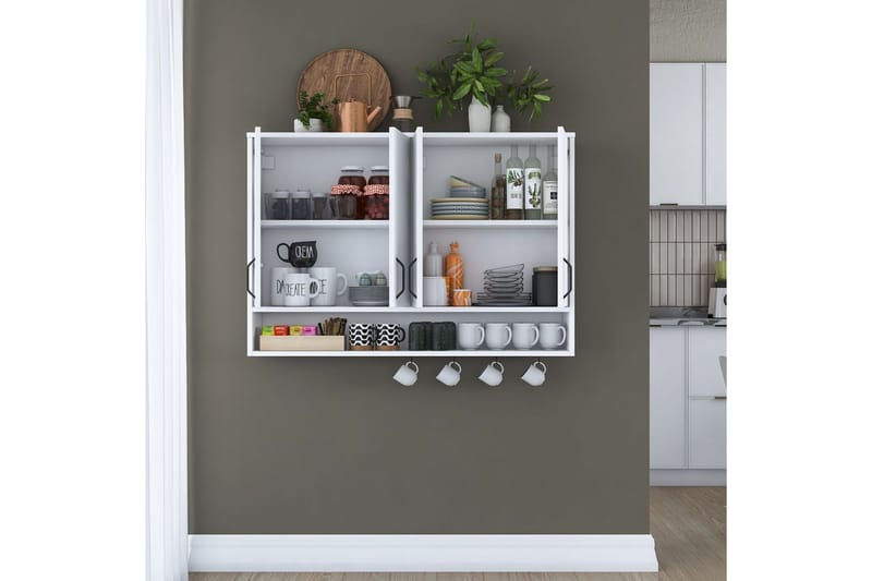 Heba TV-kaappi 120 cm - Valkoinen - Huonekalut - TV- & Mediakalusteet - TV-kaappi