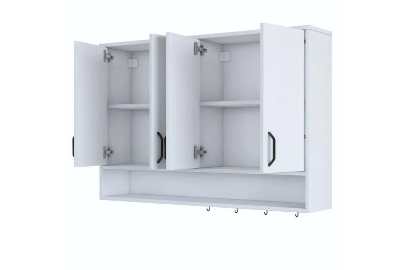 Heba TV-kaappi 120 cm - Valkoinen - Talo & remontointi - Keittiö & kylpyhuone - Keittiö & kodinhoitohuone - Keittiön sisustus - Keittiökaappi