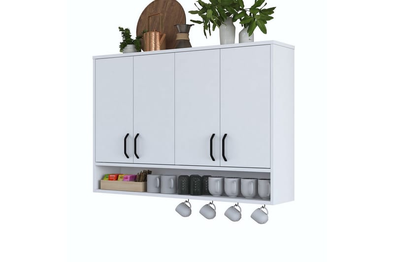 Heba TV-kaappi 120 cm - Valkoinen - Huonekalut - TV- & Mediakalusteet - TV-kaappi