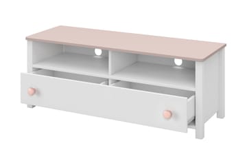 Hilts Tv-Taso 120x42 cm - Valkoinen/Vaaleanpunainen - Huonekalut - TV- & Mediakalusteet - Tv taso & Mediataso