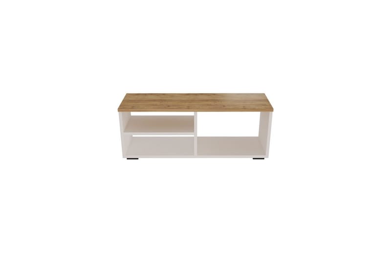 Hollowmere TV-taso 115 cm - Keskisävyinen puu/Valkoinen - Huonekalut - TV- & Mediakalusteet - Tv taso & Mediataso