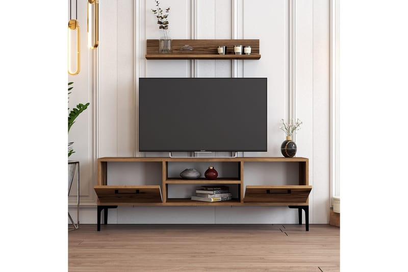 Holter Tv-taso 140 cm - Pähkinäpuu - Huonekalut - TV- & Mediakalusteet - Tv taso & Mediataso