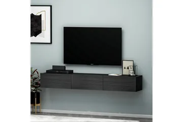 Interlaken Tv-taso 180 cm - Musta - Huonekalut - TV- & Mediakalusteet - Tv taso & Mediataso