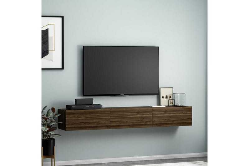 Interlaken Tv-taso 180 cm - Pähkinäpuu - Huonekalut - TV- & Mediakalusteet - Tv taso & Mediataso