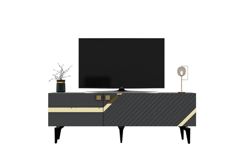 Iris Tv-taso 150 cm - Antrasiitti/Kulta - Huonekalut - TV- & Mediakalusteet - Tv taso & Mediataso