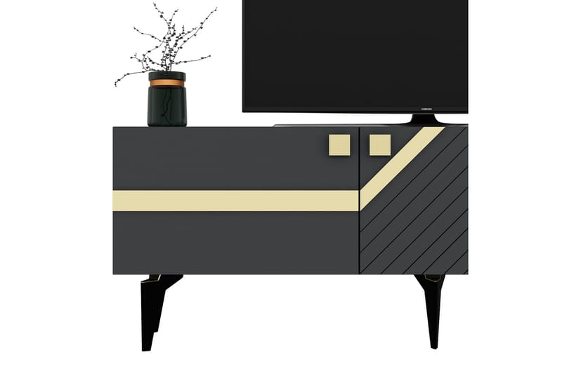 Iris Tv-taso 150 cm - Antrasiitti/Kulta - Huonekalut - TV- & Mediakalusteet - Tv taso & Mediataso