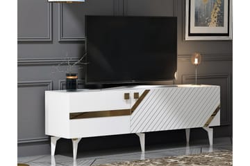 Iris Tv-taso 150 cm - Valkoinen/Kulta - Huonekalut - TV- & Mediakalusteet - Tv taso & Mediataso