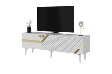 Iris Tv-taso 150 cm - Valkoinen/Kulta - Huonekalut - TV- & Mediakalusteet - Tv taso & Mediataso