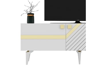 Iris Tv-taso 150 cm - Valkoinen/Kulta - Huonekalut - TV- & Mediakalusteet - Tv taso & Mediataso