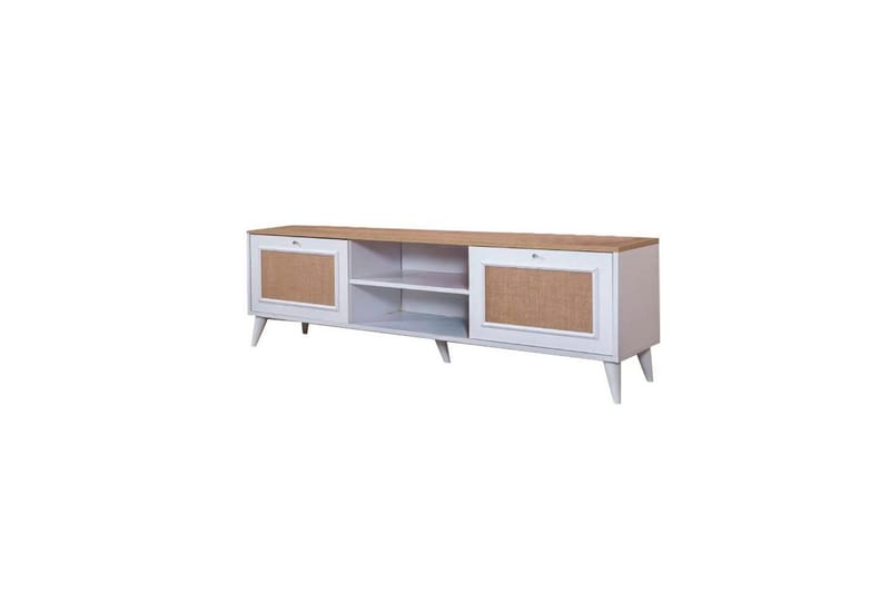 Jatinder TV-taso 55 cm - Luonnollinen/Valkoinen - Huonekalut - TV- & Mediakalusteet - Tv taso & Mediataso