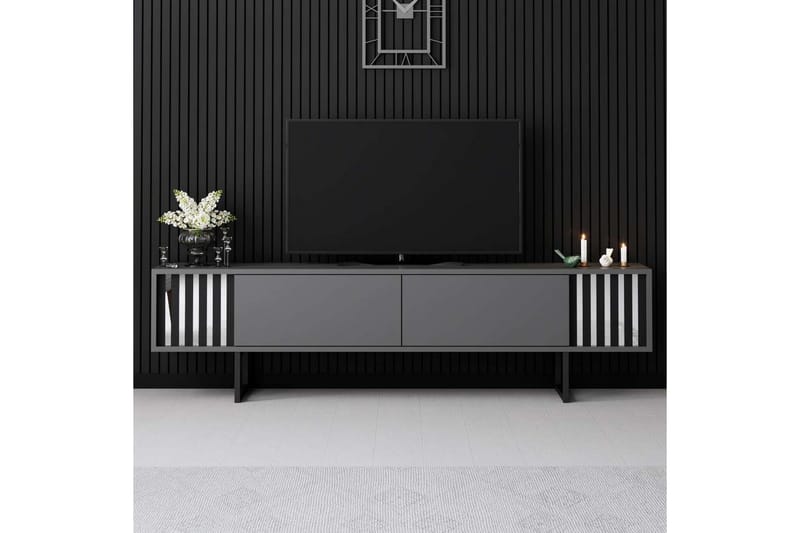 Jeval TV-taso 180 cm - Musta/Antrasiitti - Huonekalut - TV- & Mediakalusteet - Tv taso & Mediataso