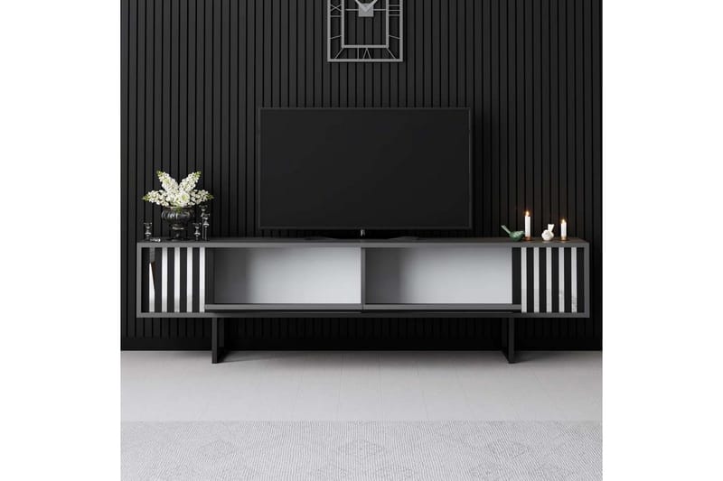 Jeval TV-taso 180 cm - Musta/Antrasiitti - Huonekalut - TV- & Mediakalusteet - Tv taso & Mediataso