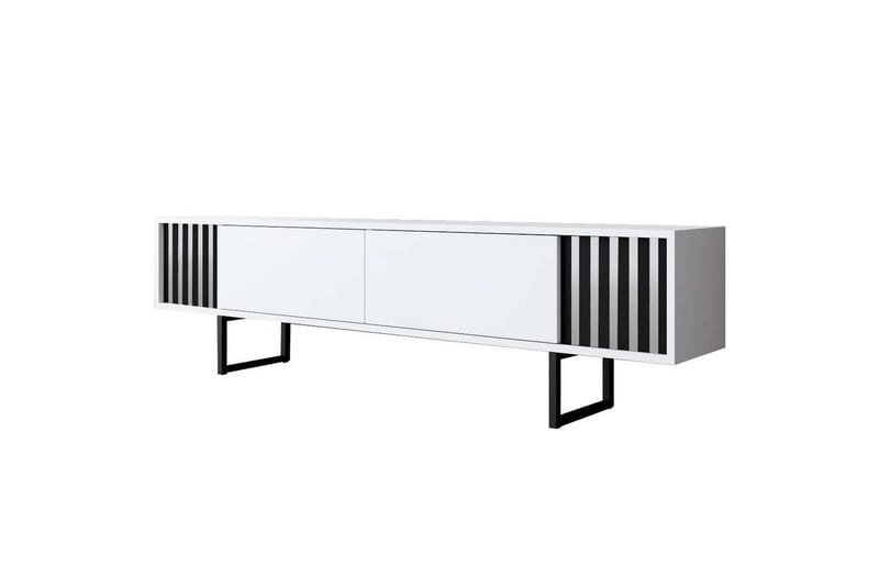 Jeval TV-taso 180 cm - Musta/Valkoinen - Huonekalut - TV- & Mediakalusteet - Tv taso & Mediataso