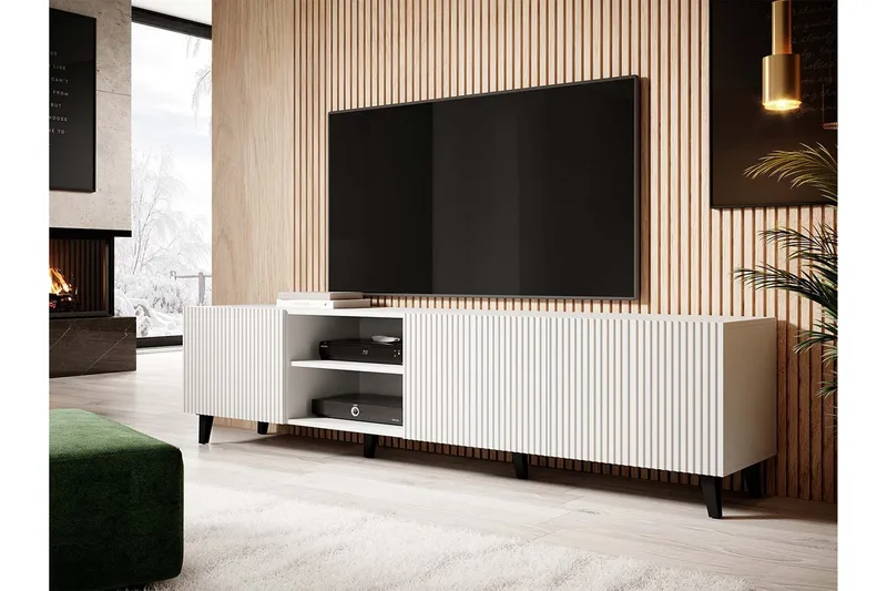 Juniskär Tv-bänk 40x52x200 cm Scandinavian Choice Vit - Huonekalut - TV- & Mediakalusteet - Tv taso & Mediataso