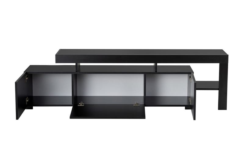 Jurukovo Tv-taso 192x37 cm - Musta - Huonekalut - TV- & Mediakalusteet - Tv taso & Mediataso