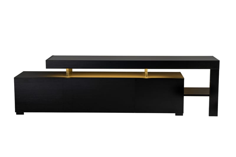 Jurukovo Tv-taso 192x37 cm - Musta - Huonekalut - TV- & Mediakalusteet - Tv taso & Mediataso