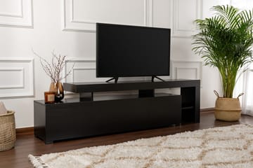 Jurukovo Tv-taso 192x37 cm - Musta - Huonekalut - TV- & Mediakalusteet - Tv taso & Mediataso