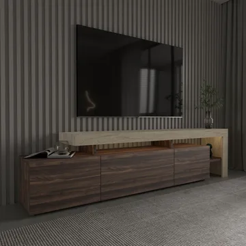 Jurukovo TV-taso 192x53x37 cm - Pähkinä - Huonekalut - TV- & Mediakalusteet - Tv taso & Mediataso